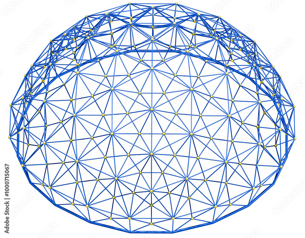 Futuristic structure: The dome's modern and sleek design evokes a sense of futuristic innovation and technology. Futuristic structure: The dome's modern and sleek design evokes a sense of futuristic innovation and technology.
