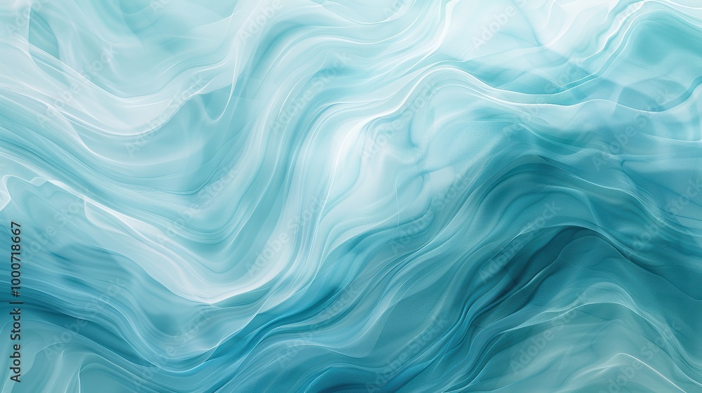 Flowing Aqua Waves Abstract Background Flowing Aqua Waves Abstract Background