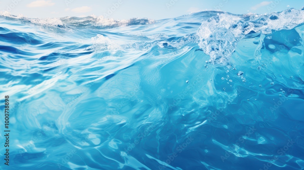 Stunning crystal clear ocean waves Stunning crystal clear ocean waves