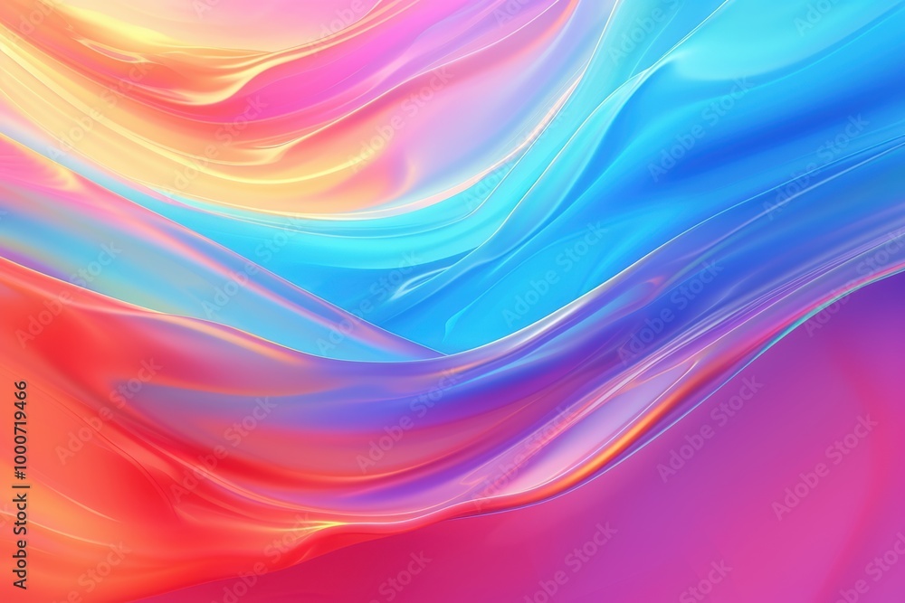 Obraz premium Vibrant abstract fluid art background