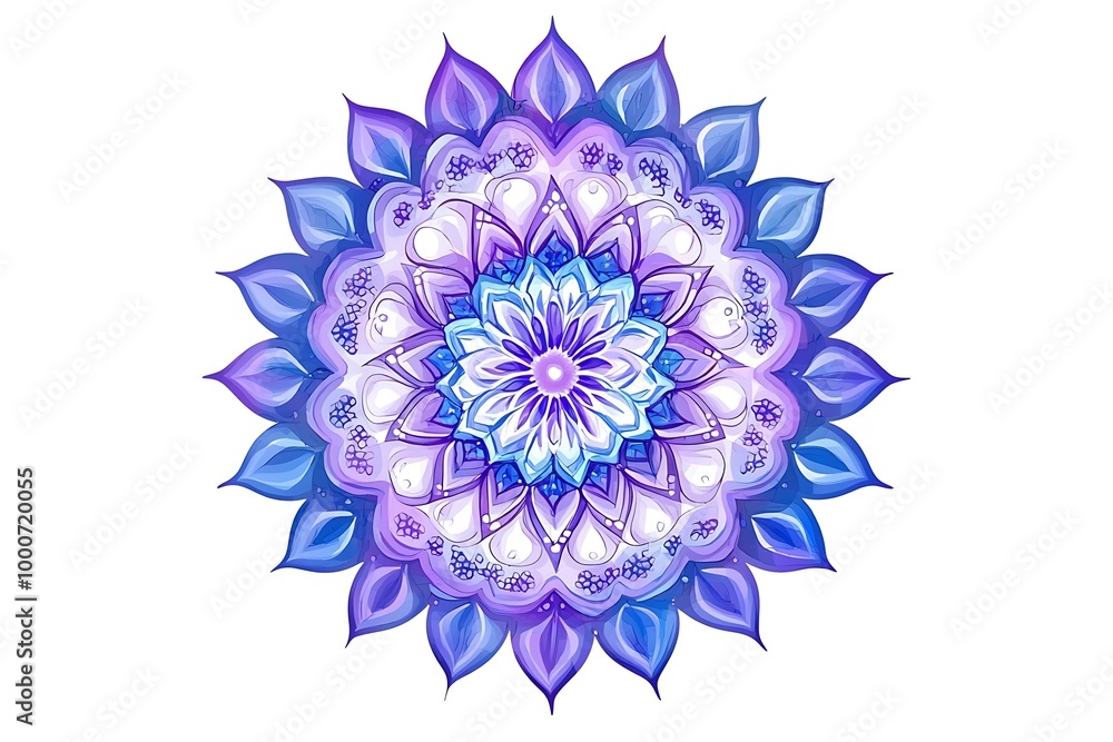 Mandala Round Ornament Pattern. Decorative pattern in oriental style. Ethnic Mandala With Colorful Mandala Round Ornament Pattern. Decorative pattern in oriental style. Ethnic Mandala With Colorful