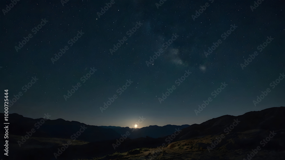 Fototapeta premium moon and stars