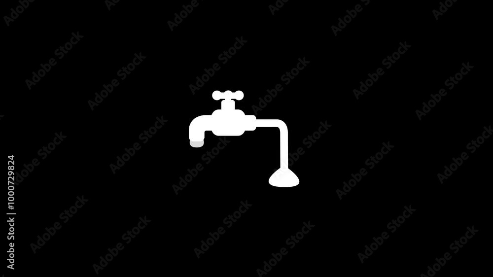 Fantastic water Tap concept icon animation.Fantastic water Tap sing.Fantastic water Tap icon.water drips from the tap. water scarcity concept. Fantastic water Tap concept icon animation.Fantastic water Tap sing.Fantastic water Tap icon.water drips from the tap. water scarcity concept.