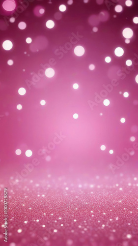 Beautiful luxury gold bokeh on defocused dark pink background.