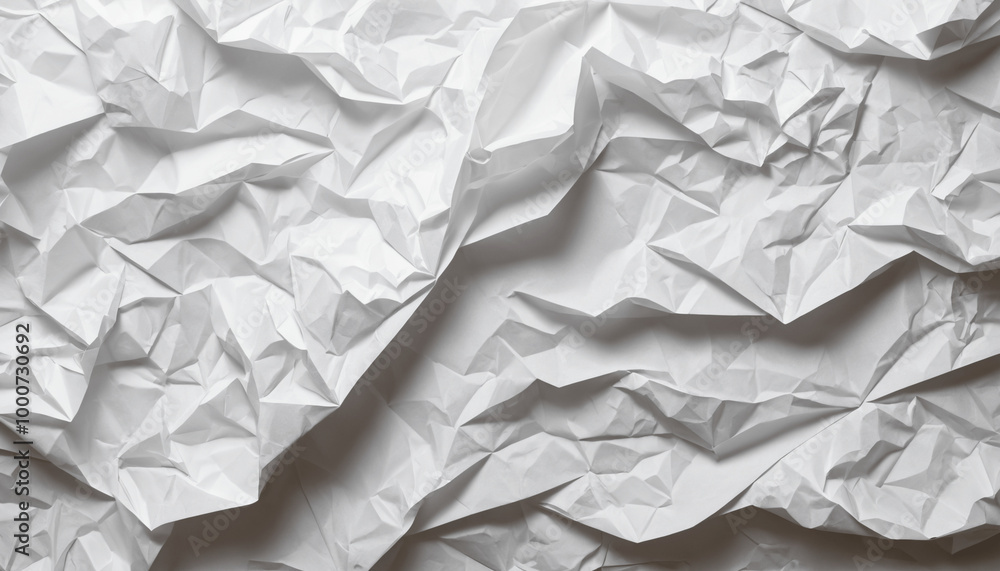 Obraz premium white crumpled paper background texture pattern overlay