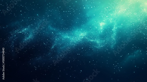 Dark green blue glowing grainy gradient background