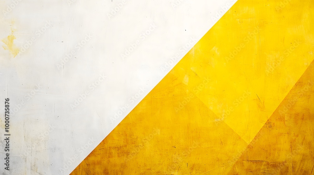 Abstract Yellow and White Geometric Design with Faceted Polygonal Shapes_1 Abstract Yellow and White Geometric Design with Faceted Polygonal Shapes_1