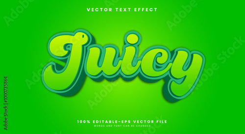 Juicy editable Text effect template suitable for drinks brand
