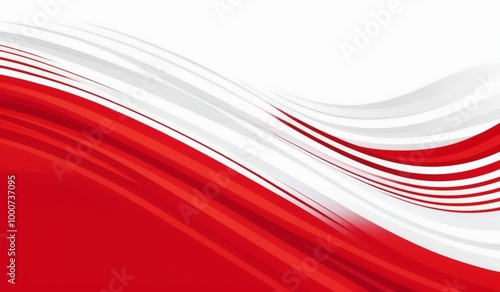 a red and white geometric shapes abstrack background