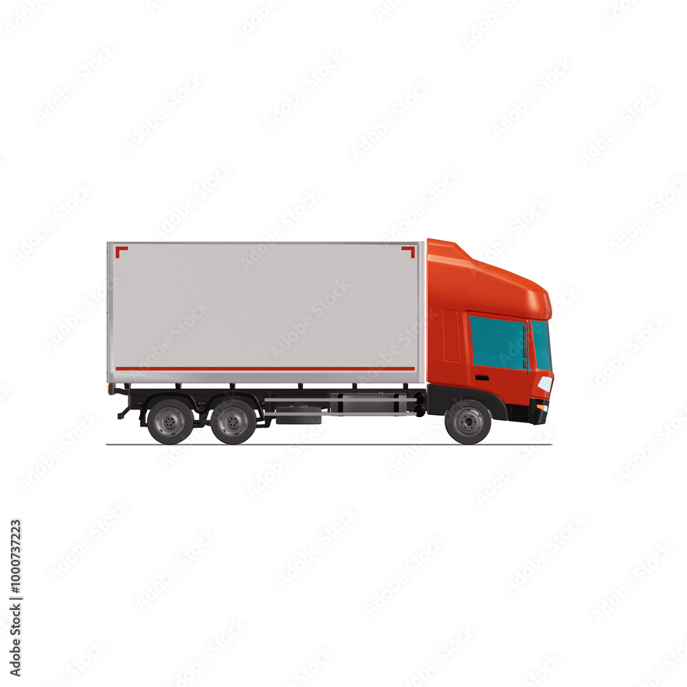 3D Isometric Cargo Truck Photoreal Vector Illustration Modern Red Cabine and White Van Intercity Delivery Vehicle 6x4 Design for Logistics Transport Presentation Social Media Video Promo Right
3D Isometric Cargo Truck Photoreal Vector Illustration Modern Red Cabine and White Van Intercity Delivery Vehicle 6x4 Design for Logistics Transport Presentation Social Media Video Promo Right