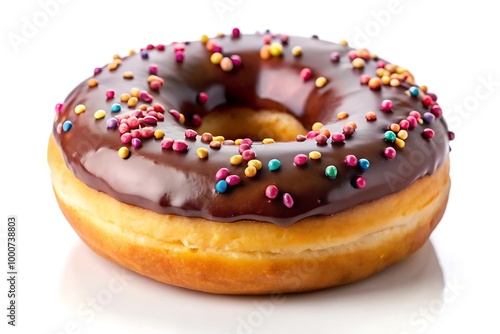 Tasty Donut Close-up Image. Sweet Donut Treat Picture.