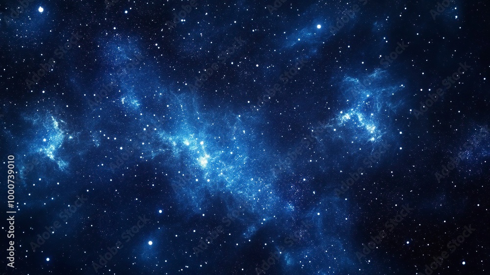 Fototapeta premium Night sky with stars in the galaxy.generative ai