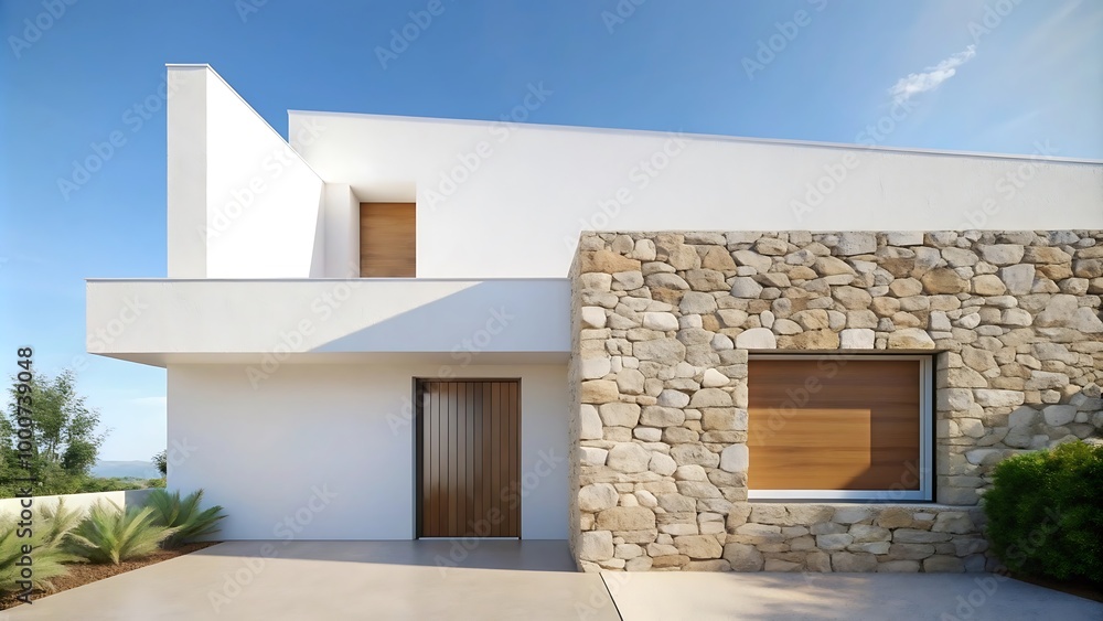 White Stucco Home Exterior