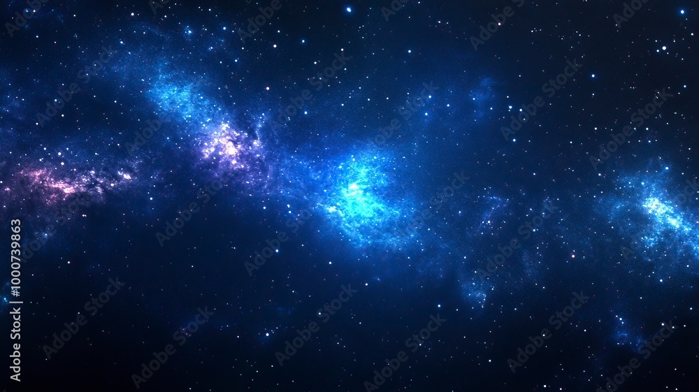 Fototapeta premium Night sky with stars in the galaxy.generative ai