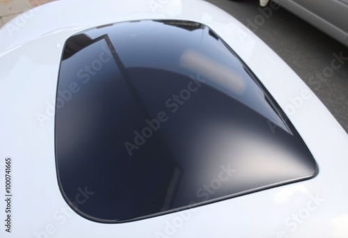 Fiberglass Sports Car Body Panel A glossy fiberglass body panel photo