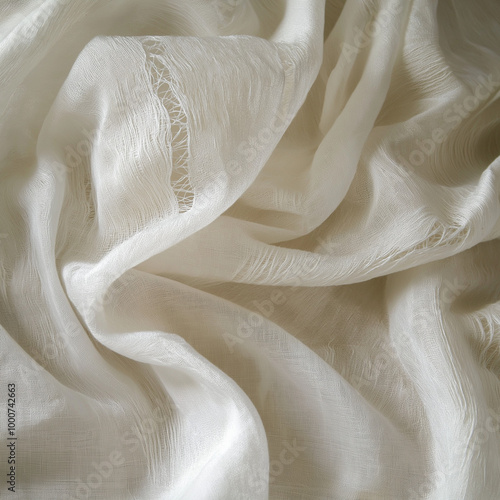 Light and airy sheer fabric with delicate texture