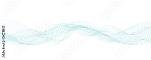 abstract blue smoke wave