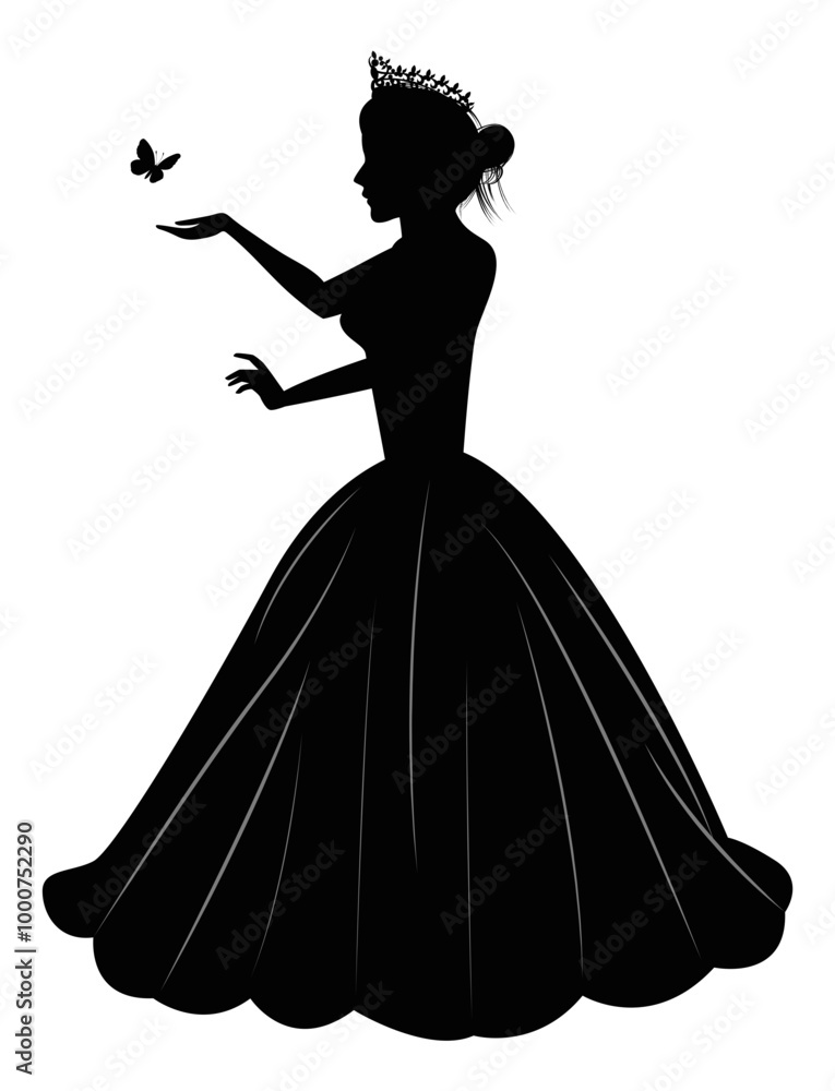 Cute Princess Silhouette Cute Princess Silhouette