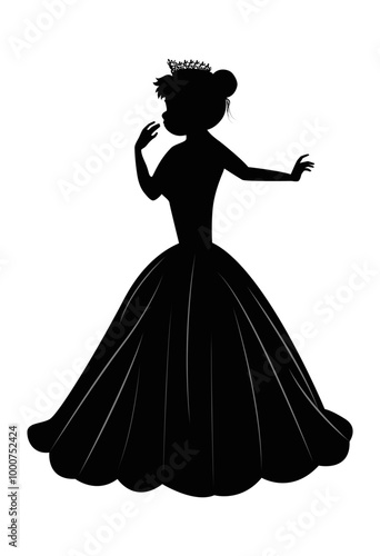 Cute Princess Silhouette