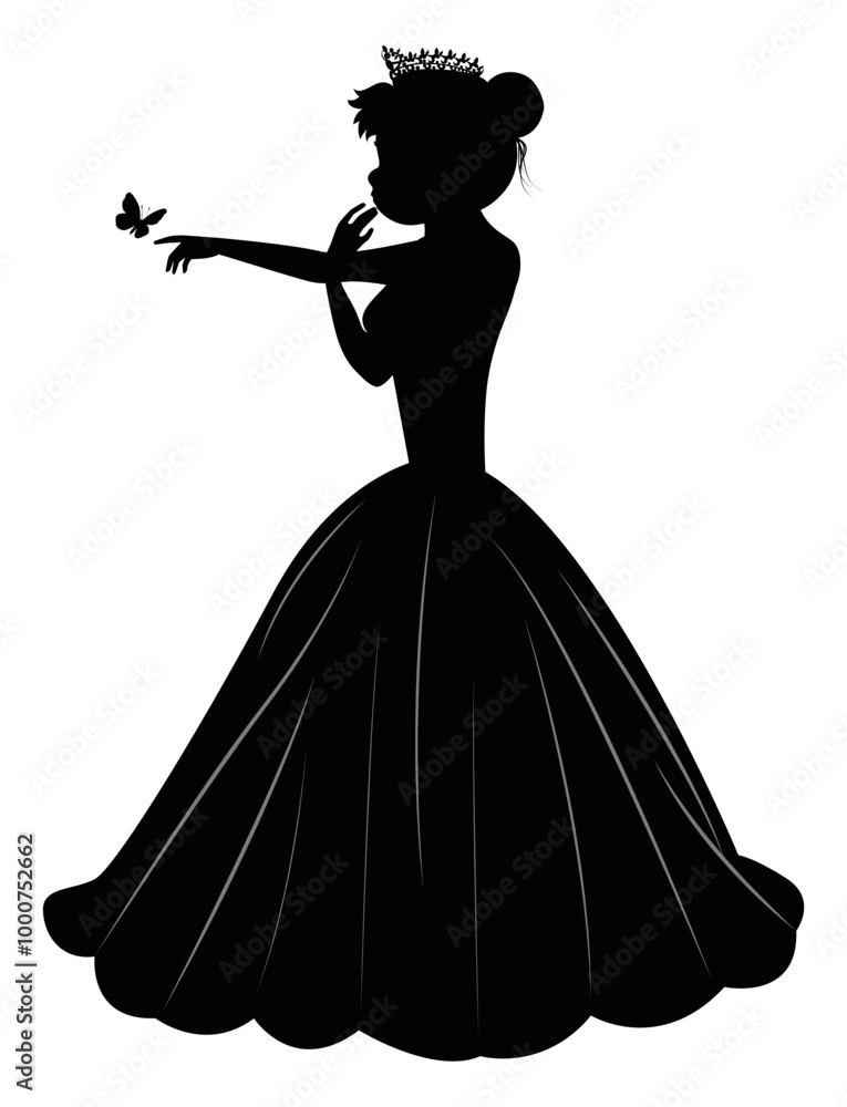 Cute Princess Silhouette Cute Princess Silhouette