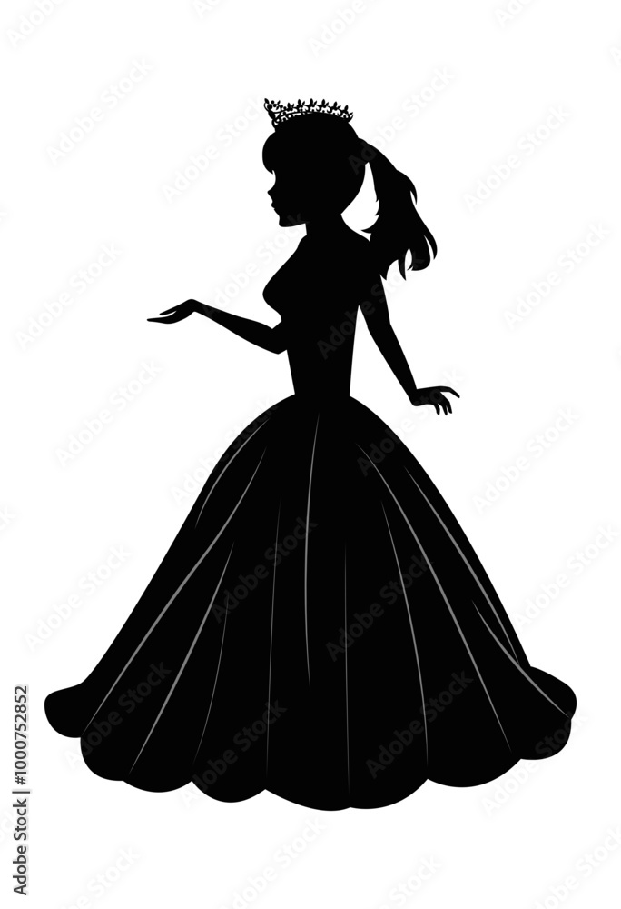 Cute Princess Silhouette Cute Princess Silhouette