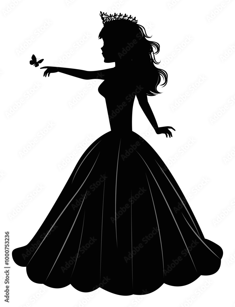 Cute Princess Silhouette Cute Princess Silhouette