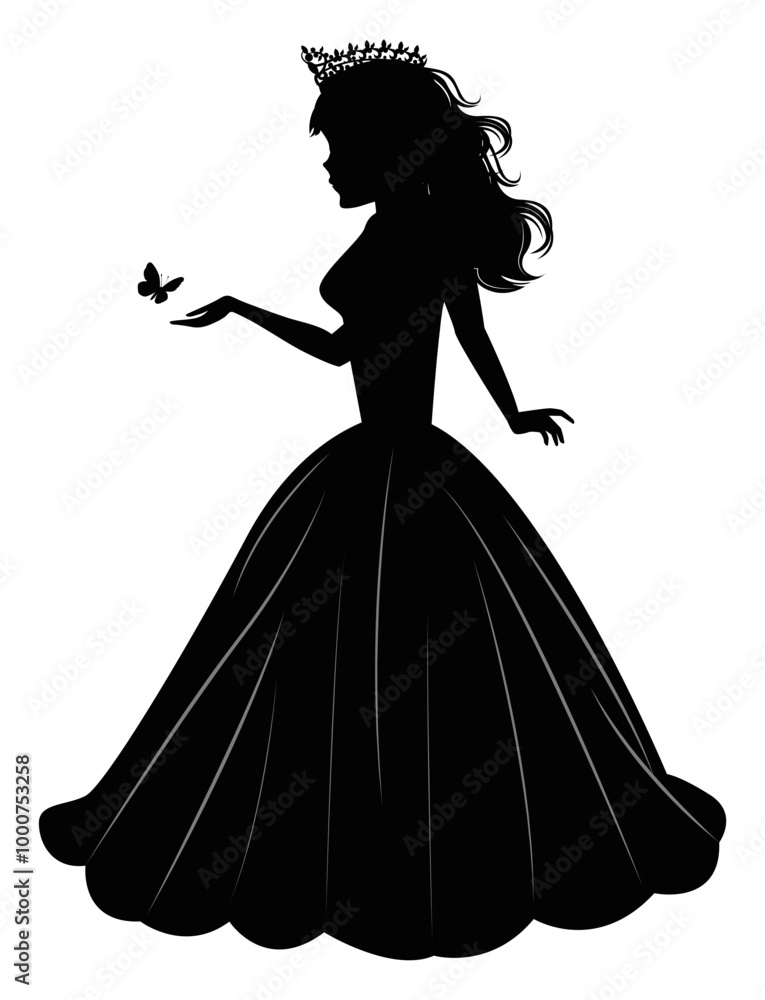 Cute Princess Silhouette