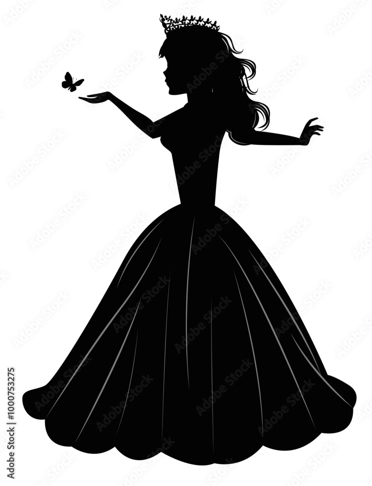 Cute Princess Silhouette Cute Princess Silhouette