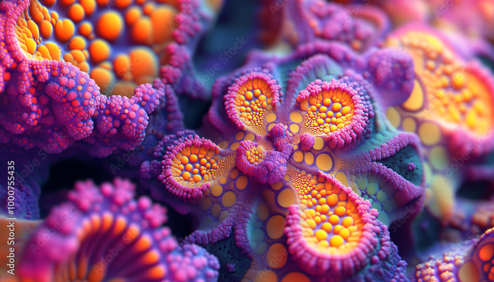 Intricate, repeating fractal patterns in vibrant colors that draw the eye into complex and mesmerizing designs Intricate, repeating fractal patterns in vibrant colors that draw the eye into complex and mesmerizing designs