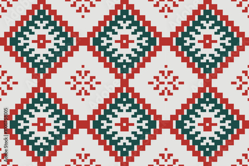 Arabesque Traditional Indian Melodic Patternfolk Embroidery, Aztec Geometric Ornament Print. Design for Carpet, Wallpaper, Clothing, Wrapping, Fabric