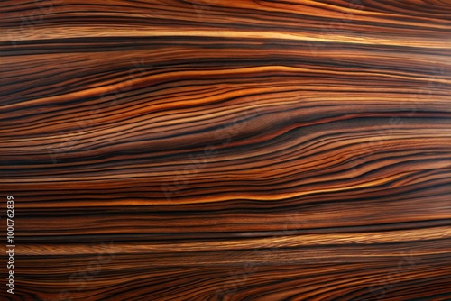 Intricate wood grain patterns in brown and dark brown close-up