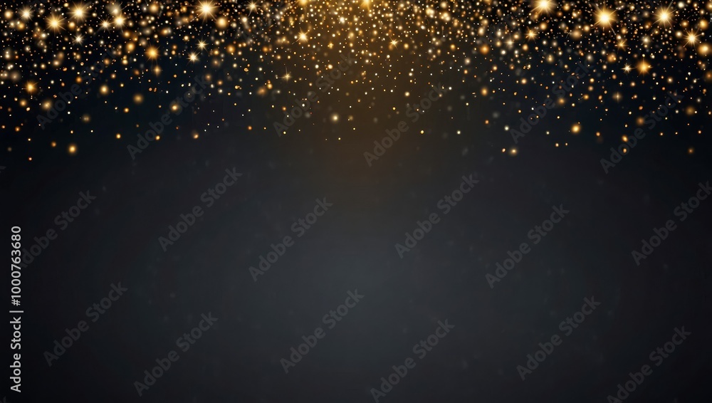 sparkles on a transparent background. Christmas light effect. Sparkling magical dust particles.The dust sparks and golden stars shine with special light sparkles on a transparent background. Christmas light effect. Sparkling magical dust particles.The dust sparks and golden stars shine with special light