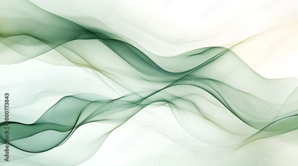 Minimalist Elegance: Organic Green Lines Curving Gracefully Across a Soft White Background for a Serene Wallpaper Design Minimalist Elegance: Organic Green Lines Curving Gracefully Across a Soft White Background for a Serene Wallpaper Design