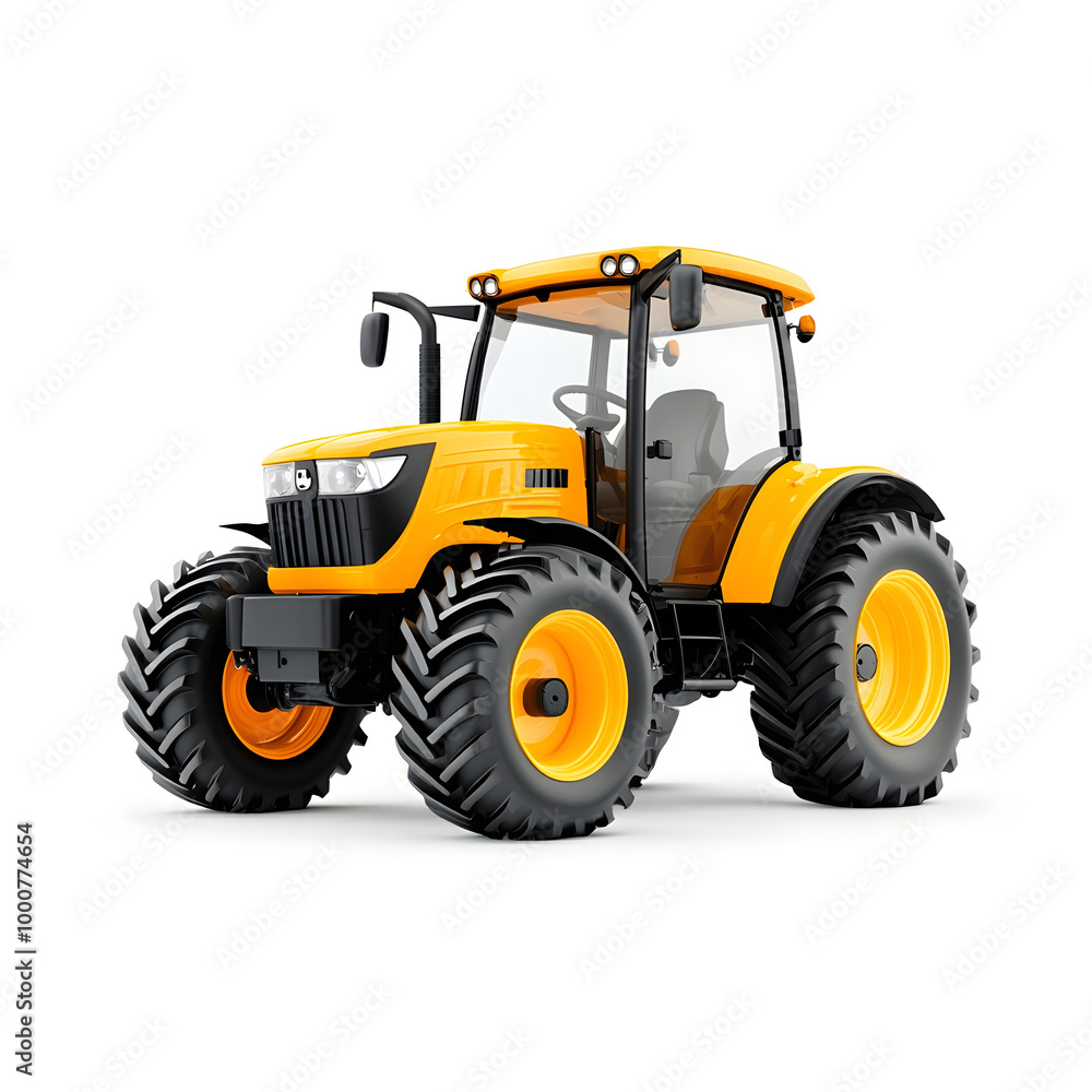 Macro Shot of High Performance Agricultural Tractor for Farming Macro Shot of High Performance Agricultural Tractor for Farming