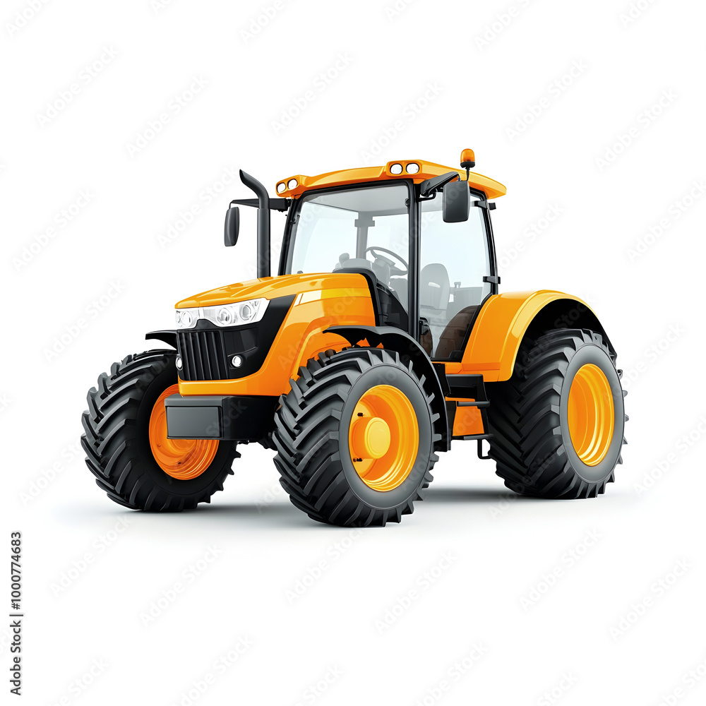 Macro Shot of a Perfect Agricultural Towing Tractor for Farming Macro Shot of a Perfect Agricultural Towing Tractor for Farming