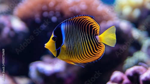 Colorful Tropical Fish Swimming in a Coral Reef