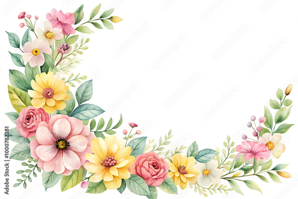 Frame of Flowers. Frame of Flowers.