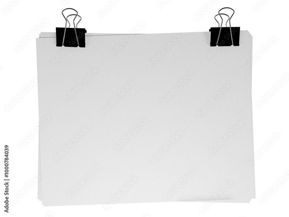 black paper clip with clear white paper isolated png 3d high-resolution illustration Realistic black paper clip with clear white paper isolated png 3d high-resolution illustration Realistic
