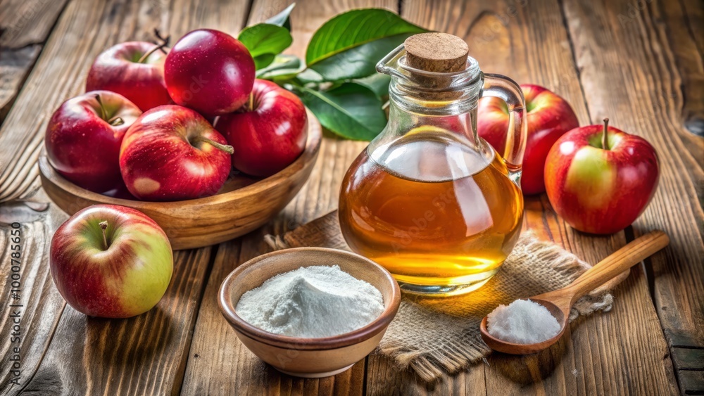Apple cider vinegar and baking soda can enhance healthy cooking and serve as effective home remedies when used Apple cider vinegar and baking soda can enhance healthy cooking and serve as effective home remedies when used