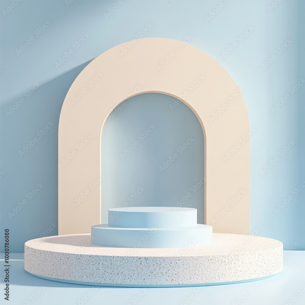 3d render, abstract minimal geometric background, round podiums, pastel colors, modern design 3d render, abstract minimal geometric background, round podiums, pastel colors, modern design