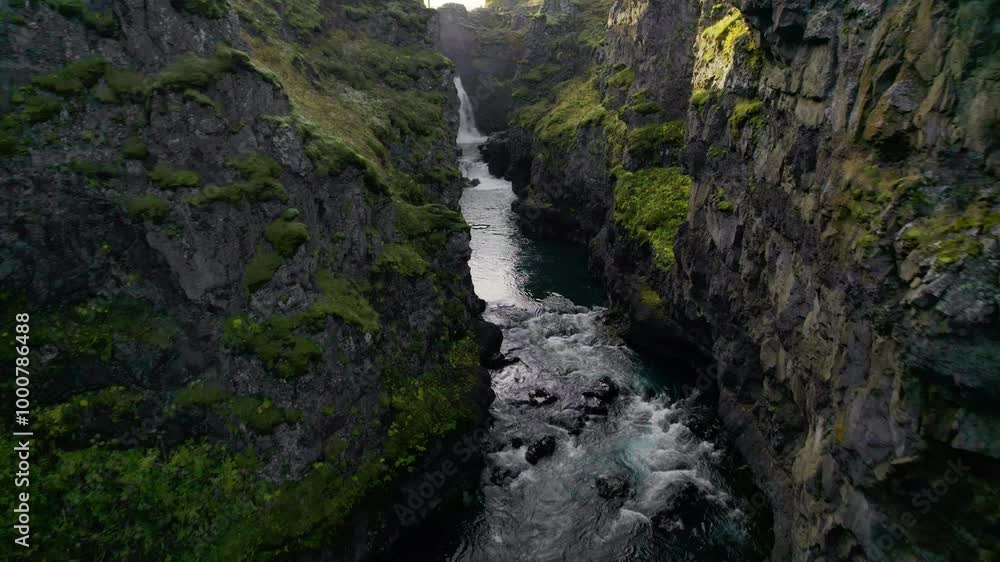 Iceland Canyon Waterfall 2 Iceland Canyon Waterfall 2
