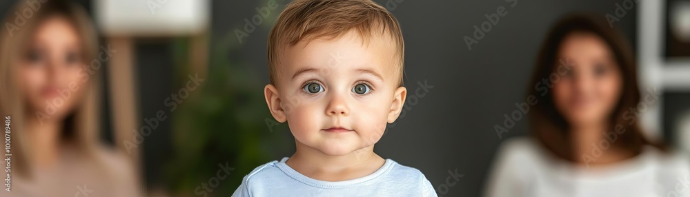 A charming child in a cozy indoor setting, embodying wonder and innocence. A charming child in a cozy indoor setting, embodying wonder and innocence.