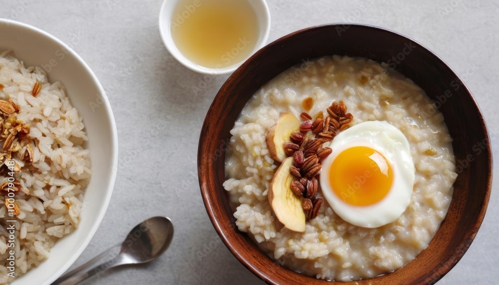 Deliciously wholesome breakfast bowls with a sunny side up egg Deliciously wholesome breakfast bowls with a sunny side up egg
