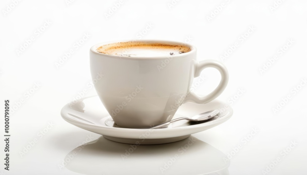 A moment of tranquility with a warm cup of coffee A moment of tranquility with a warm cup of coffee