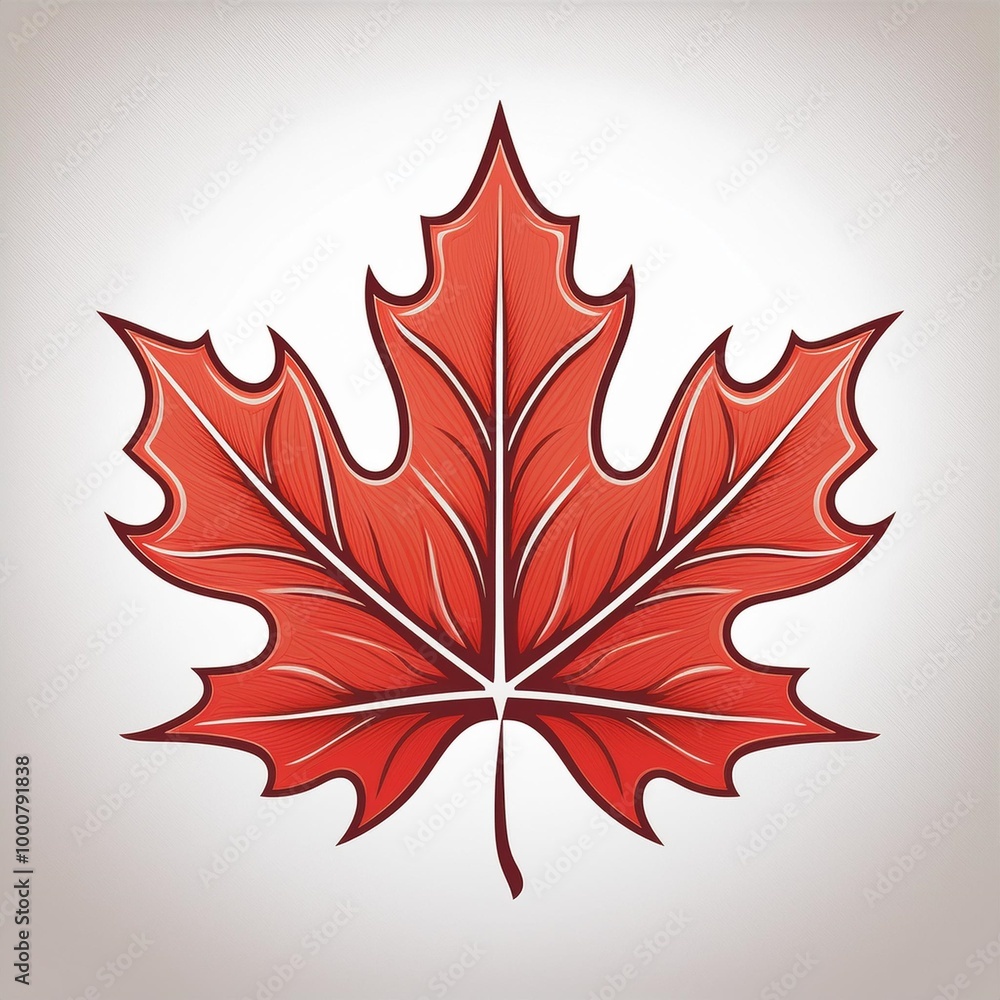 Minimalist falling maple leaf logo, designed with a simple and elegant shape Minimalist falling maple leaf logo, designed with a simple and elegant shape