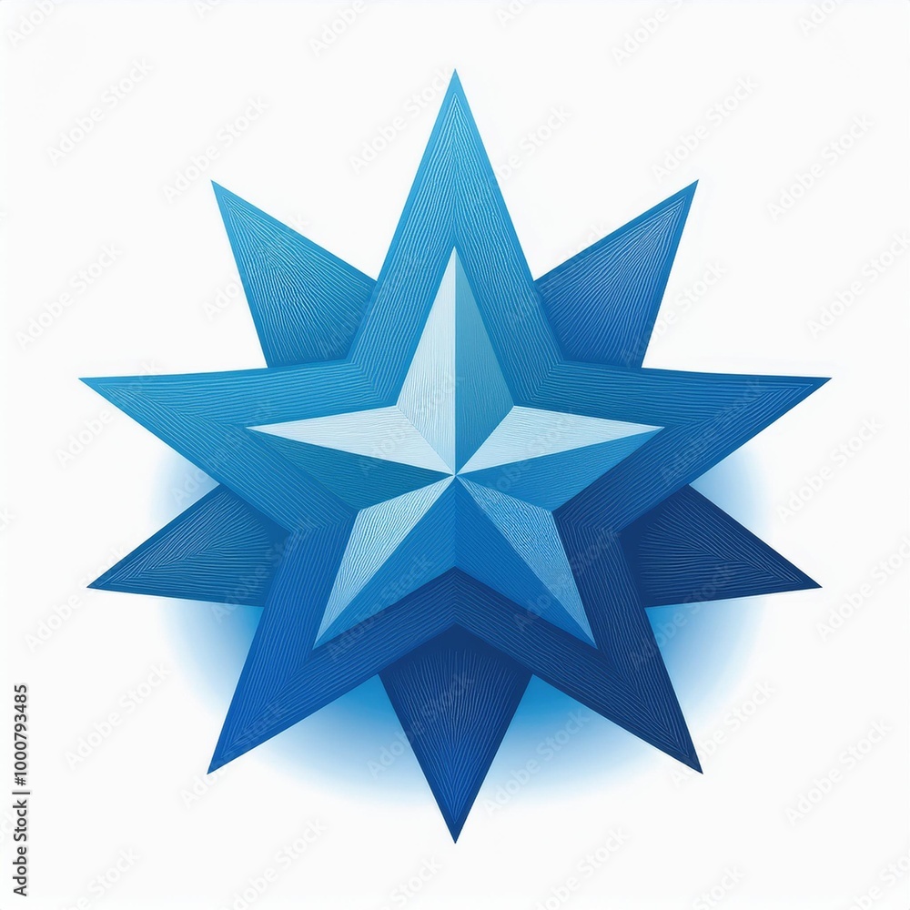 Flat art star logo, designed with a simple and simple shape Flat art star logo, designed with a simple and simple shape