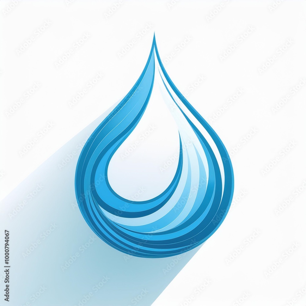 Water drop minimalist logo, designed with a simple and simple shape Water drop minimalist logo, designed with a simple and simple shape