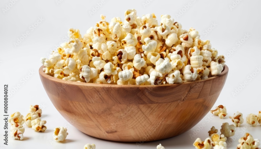 A delightful bowl of freshly popped corn A delightful bowl of freshly popped corn