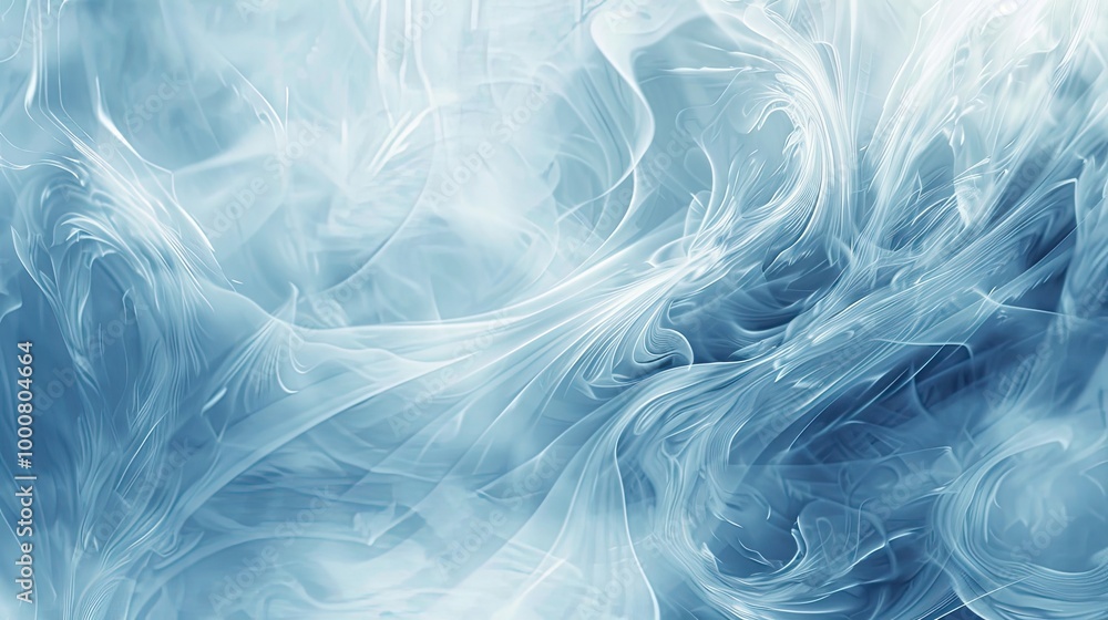 Blurred abstract design featuring swirling icy blue and silver patterns for winter Blurred abstract design featuring swirling icy blue and silver patterns for winter