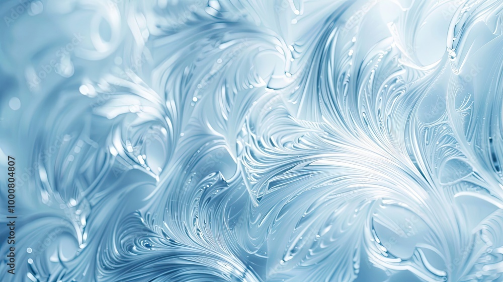 Blurred abstract design of icy blue and white swirls elegant winter wallpaper Blurred abstract design of icy blue and white swirls elegant winter wallpaper
